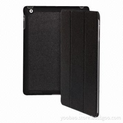 Slim Leather Cases for iPad 3, with Sleep Function, Available in White, Black and Red